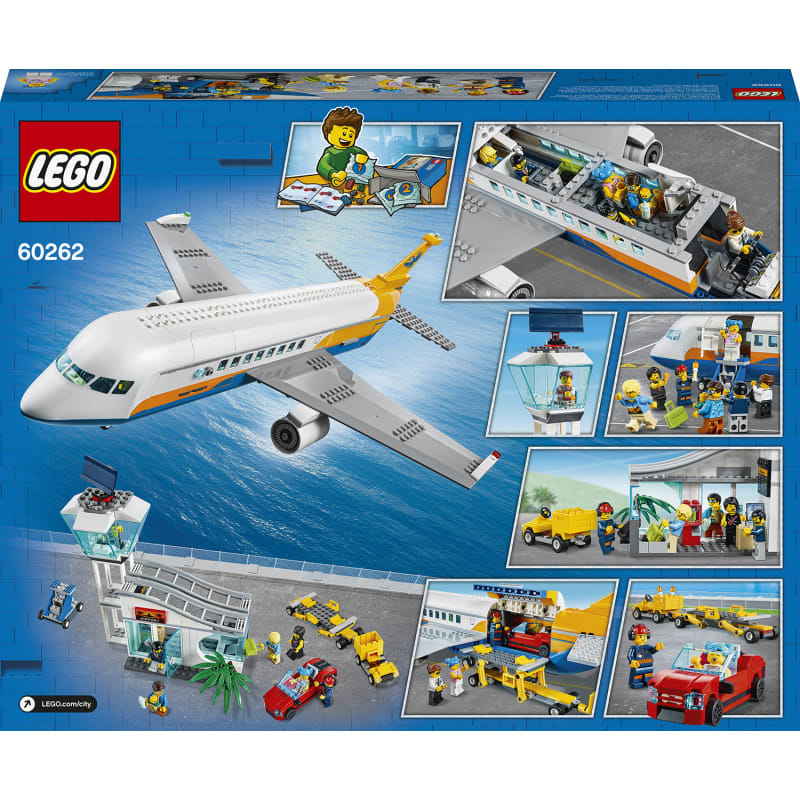 Lego city passenger airplane construction toy for kids 60262 best sale