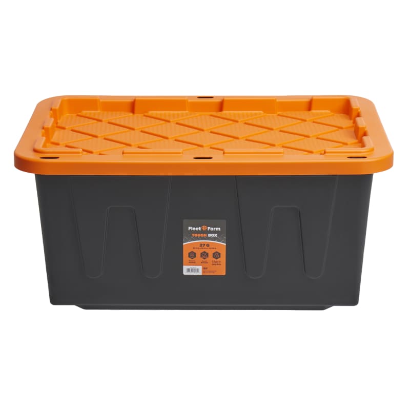 SaferRacks Lockable Storage Bin - 27 Gallon - Set of 5 Yellow