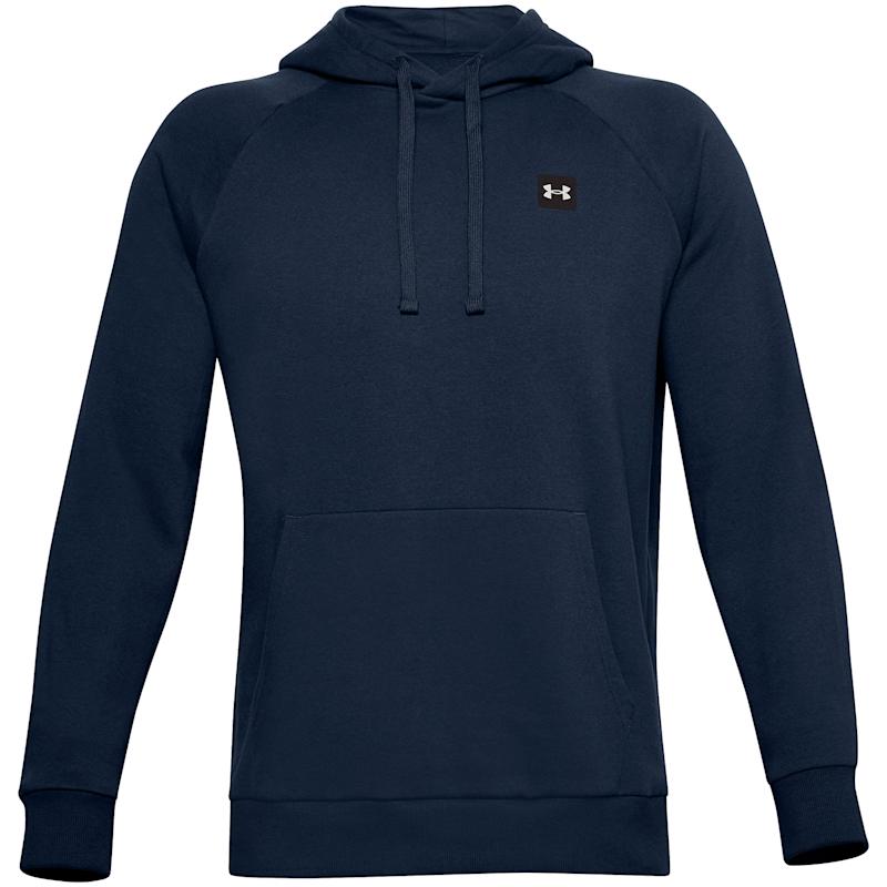 UA Rival Fleece Hoodie-Academy / / Onyx White 