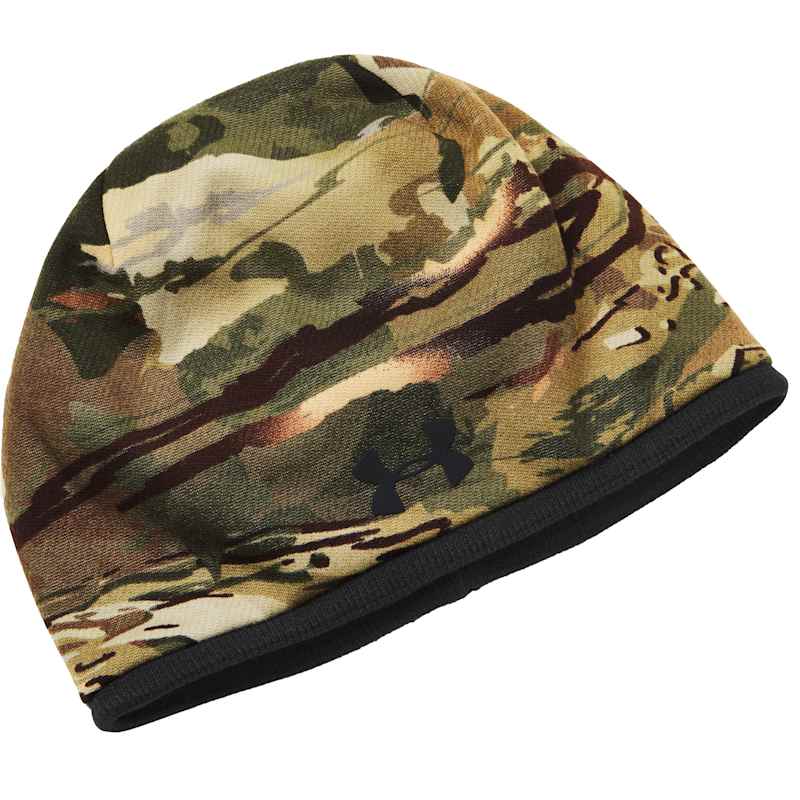 Men's Forest All Season Camo/Blaze Orange Reversible Beanie by