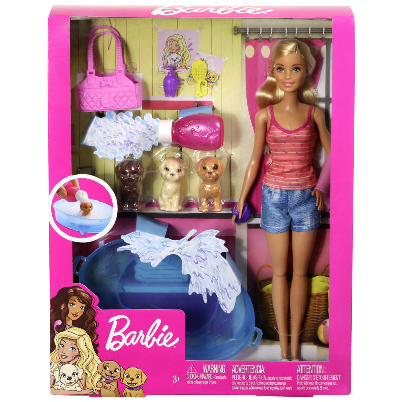 Barbie dog bath shop