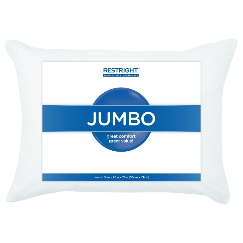 What is jumbo pillow size sales