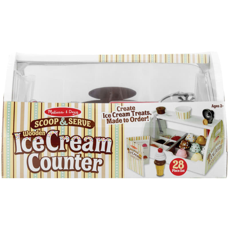 Scoop Serve Ice Cream Counter Playset 28 Pc. by Melissa Doug