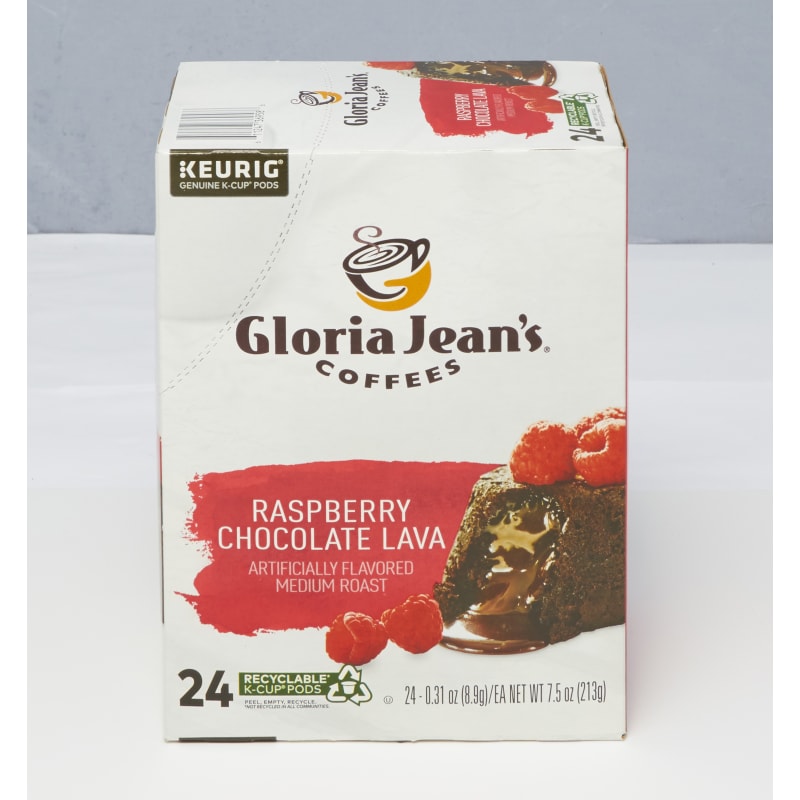 Raspberry Chocolate Lava Medium Roast Coffee K Cup Pods 24 Ct by