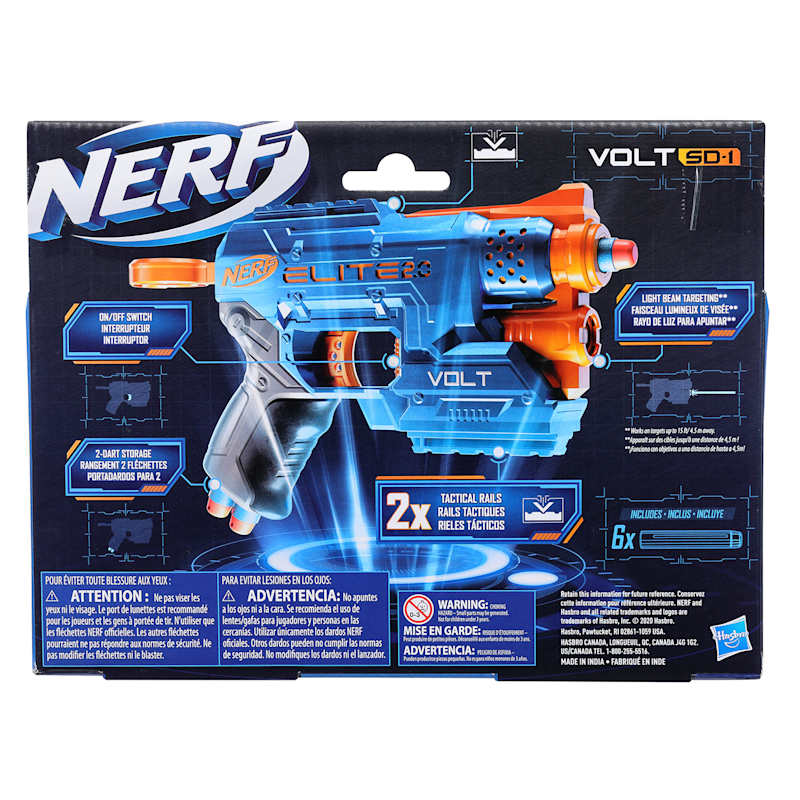 Pistolet Nerf Elite 2.0 Volt Sd-1 et Fléchettes – Virgin Megastore