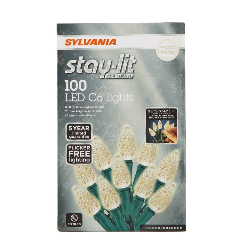 Sylvania stay lit warm white hot sale
