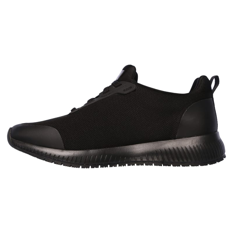 Skechers ladies black work shoes best sale