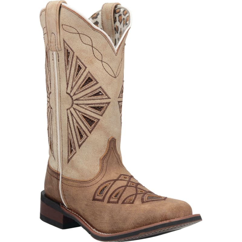 Ladies Bone Brown Kite Days Western Boots