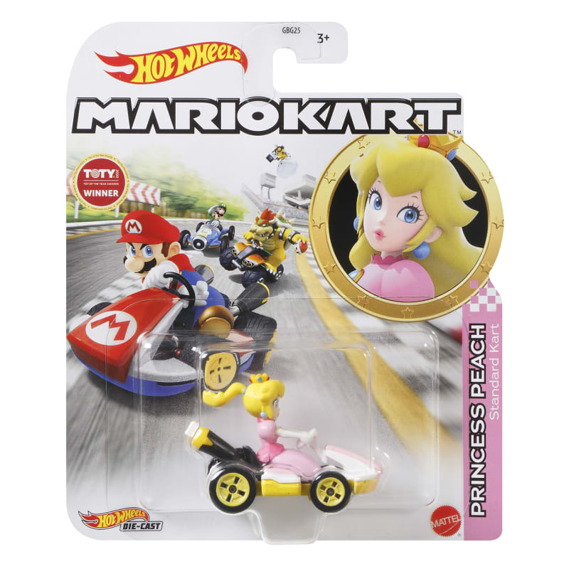 Hot Wheels Mario Kart Characters and Die-Cast Kart Vehicles, Set