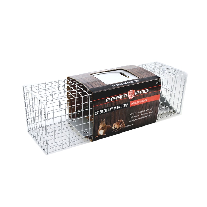 24 Animal Trap Humane Cat Trap for Stray Cats Heavy Duty Folding