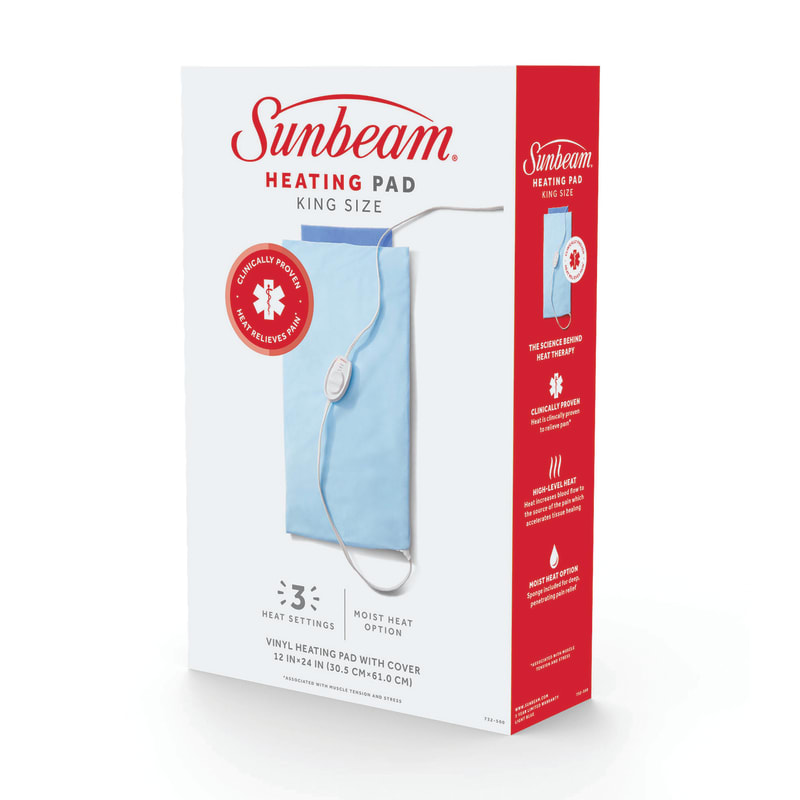 Sunbeam heating pad moist king clearance