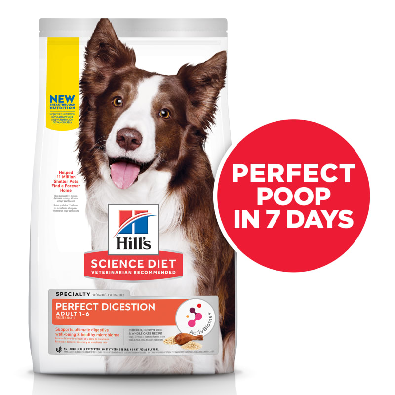 Hill's Science Diet Perfect Digestion Chicken, Brown Rice & Whole Oats Recipe Adult Dry Dog Food, 22 lbs.