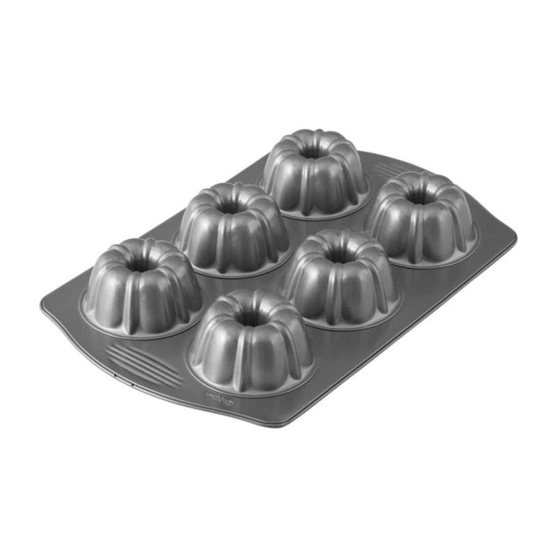 Wilton 6 Cavity Mini Fluted Tube Bundt Cake Pan- BRAND NEW - FREE SHIPPING