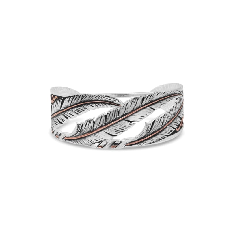 Wind Dancer Pierced Feather Cuff Bracelet by Montana Silversmiths at Fleet Farm