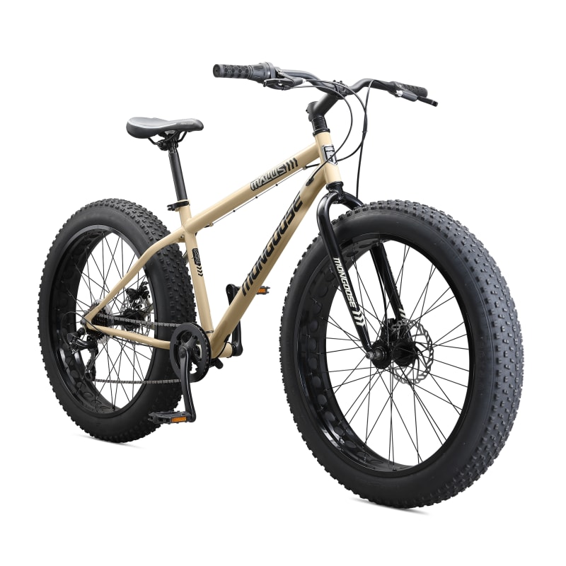 26 in Tan Fat Tire Mongoose Malus Mountain Bike