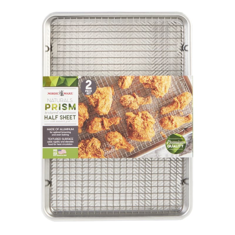 Nordic Ware 2 Piece Half Sheet with Oven-Safe Grid