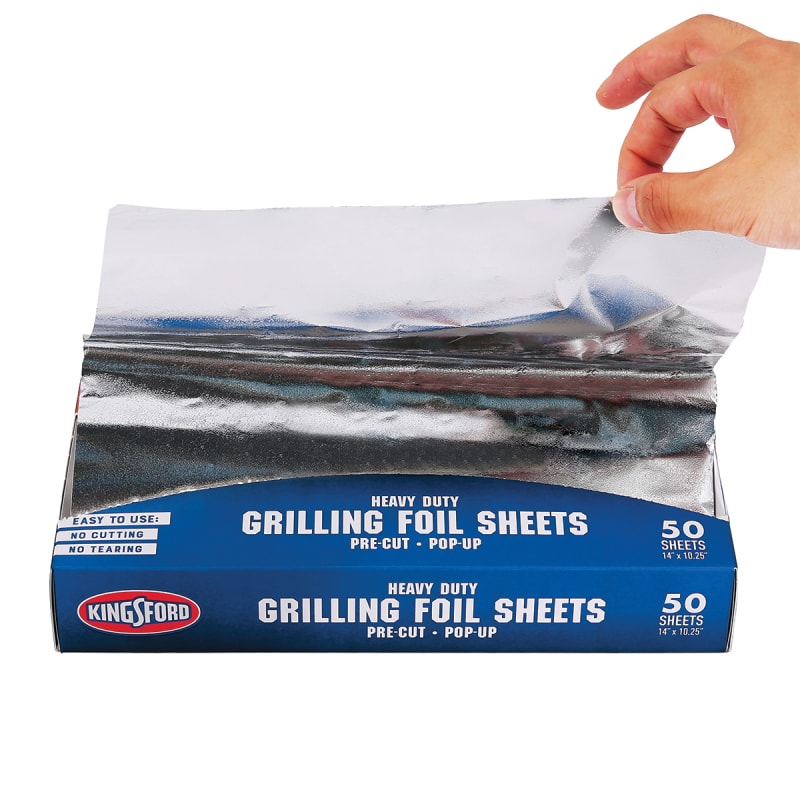 Reynolds Wrap Pre-Cut Aluminum Foil Sheets, 14x10.25 Inches, 50