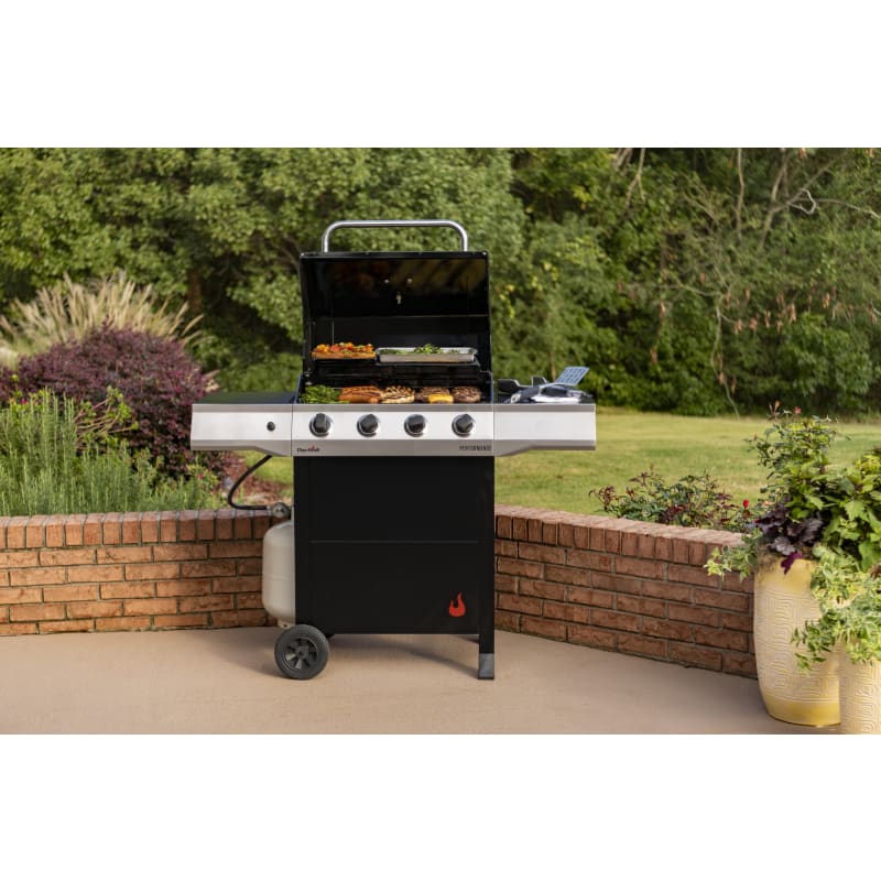 Char broil 4 burner gas grill cover top