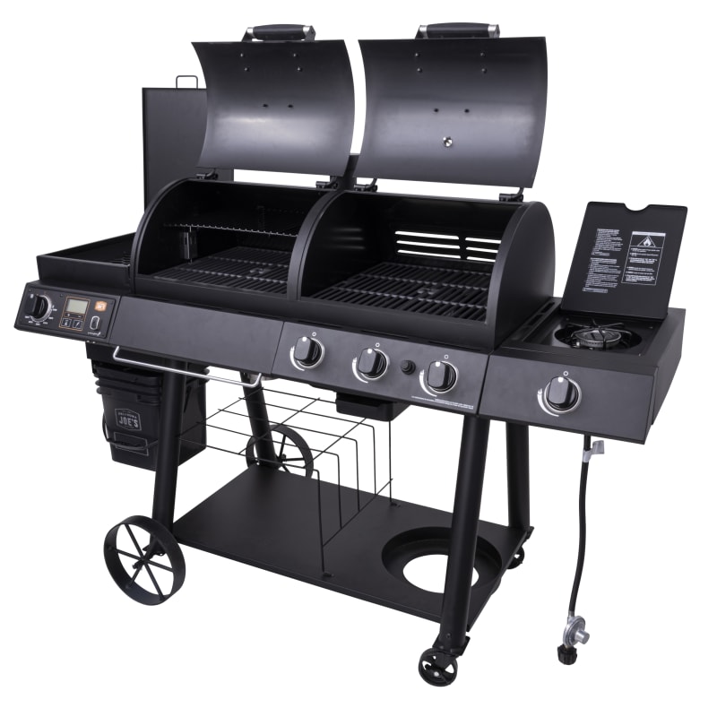 Oklahoma joe clearance smoker grill combo