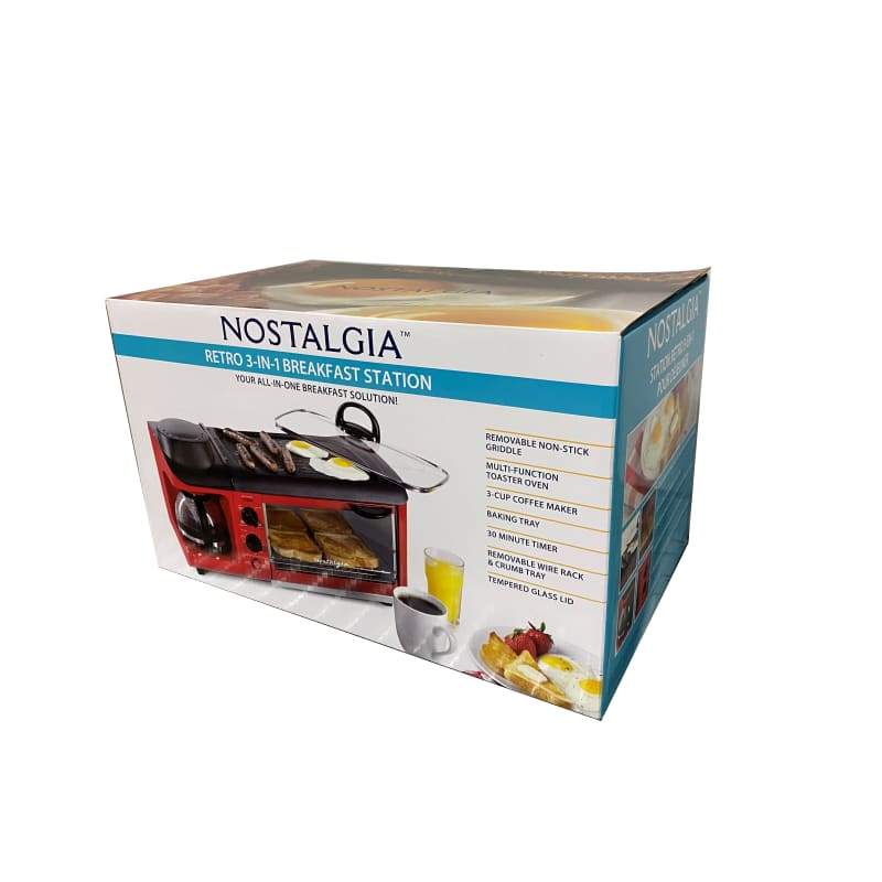  Nostalgia 3-in-1 Breakfast Station - Includes Coffee