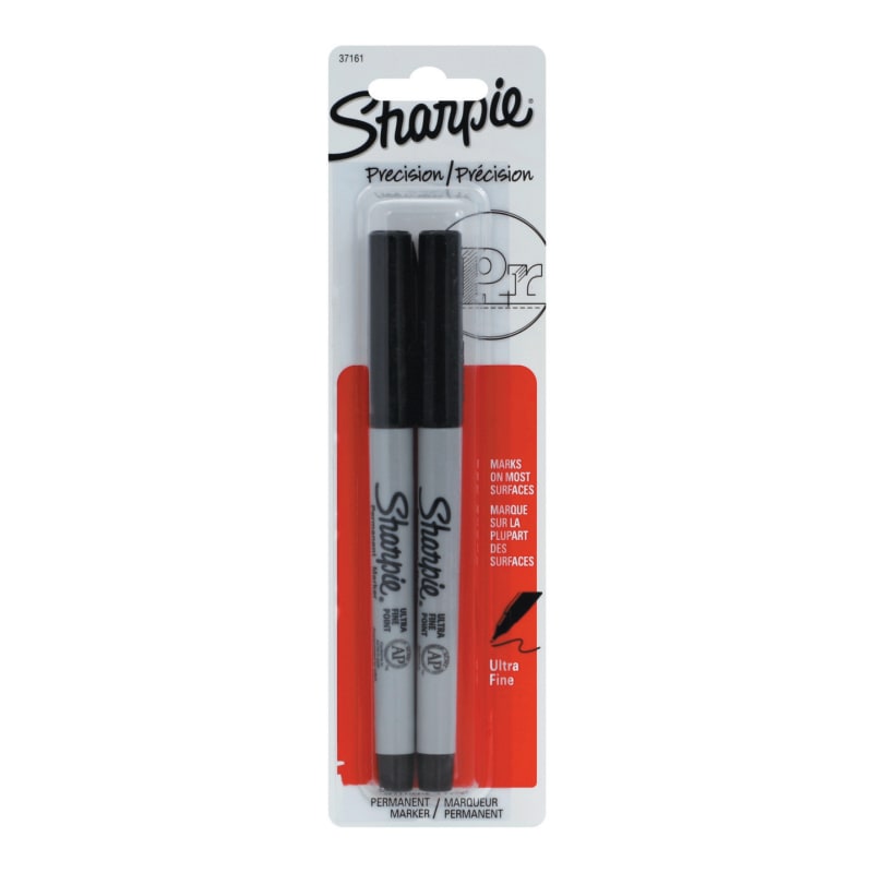 2 Pack) NEW Sharpie Ultra Fine Point Permanent Markers, 2 Black