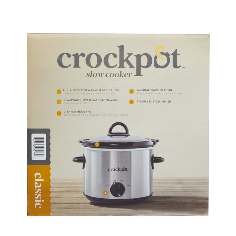  Crock-Pot Small 3 Quart Round Manual Slow Cooker