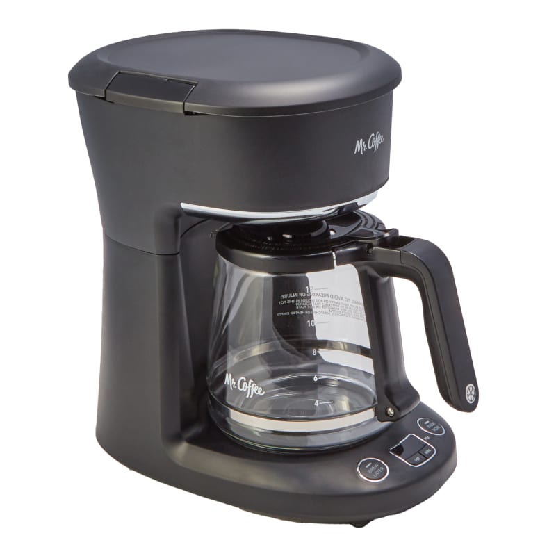 Mr. Coffee 12-Cup Programmable Coffeemaker, Brew Now or Later, Black 