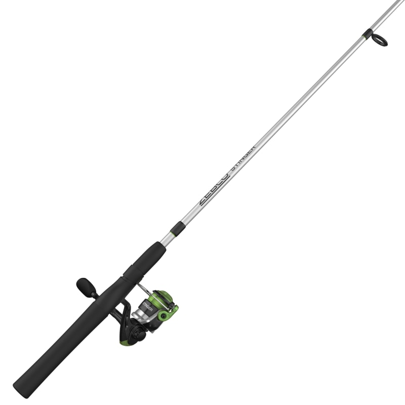 Stinger Silver/Black Spinning Combo by Zebco at Fleet Farm