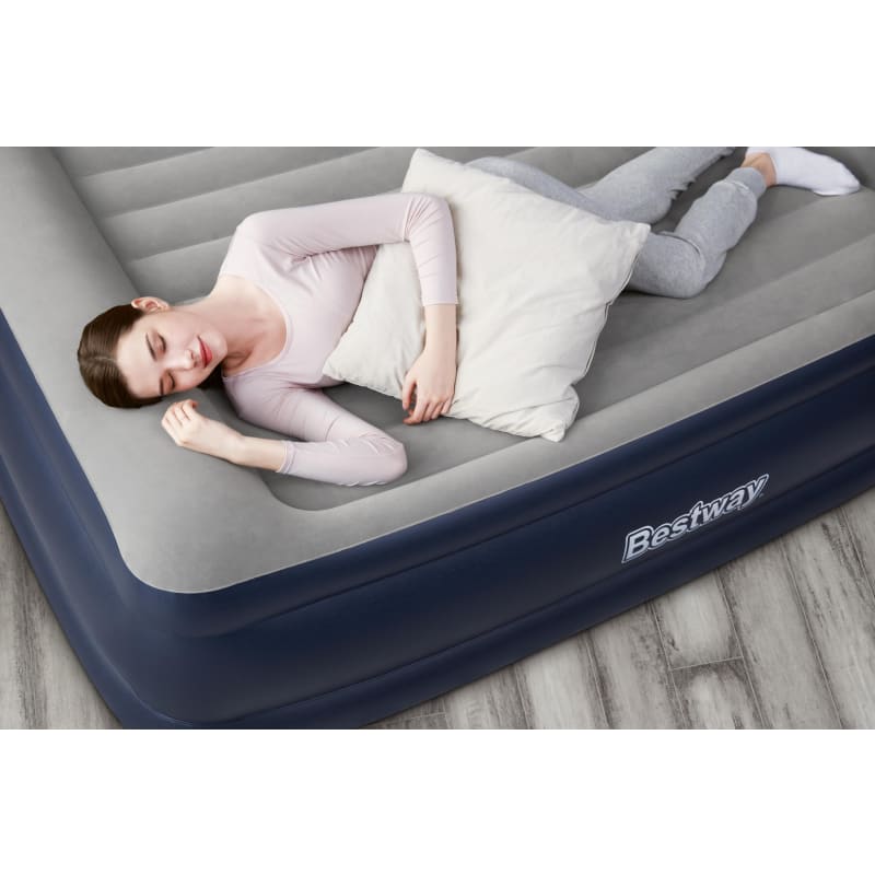 Bestway: Tritech Queen 18 Air Mattress - Built-in AC Pump, Auto Inflation  & Deflation, Firm Comfort Level, Antimicrobial, 2 Person Weight Capacity  661 lbs. 