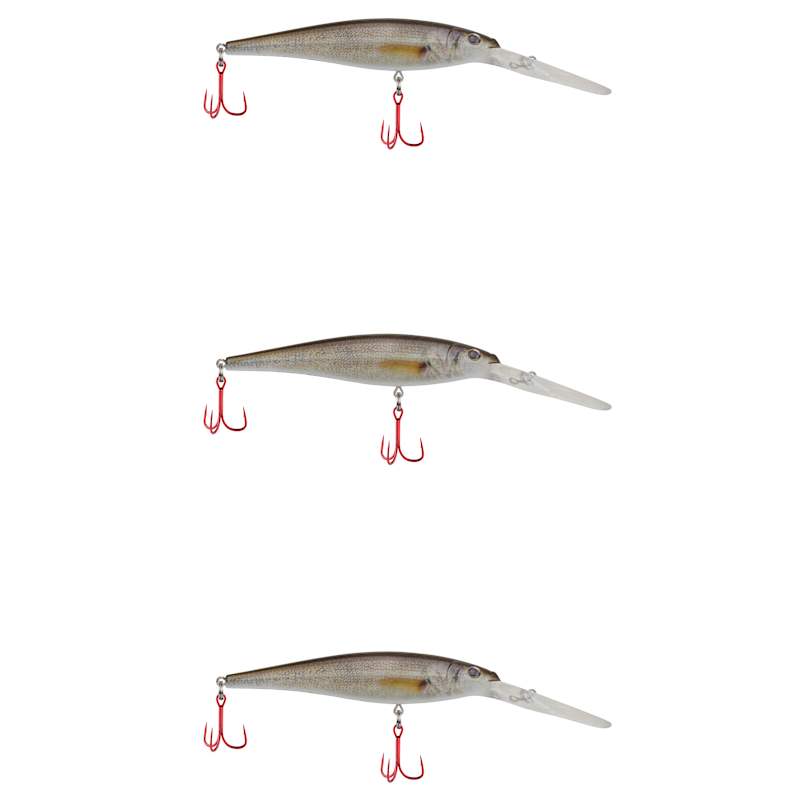 Walleye Flicker Minnow Pro-Pack Color Crankbait - 3 Pk