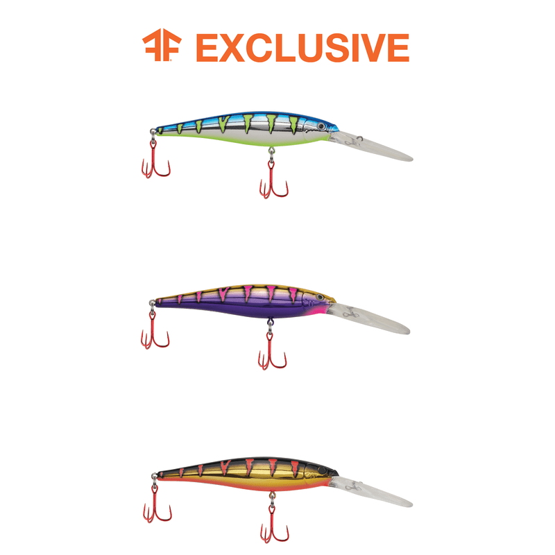 Wildebeast Flicker Minnow Pro-Pack Color Crankbait - 3 Pk by