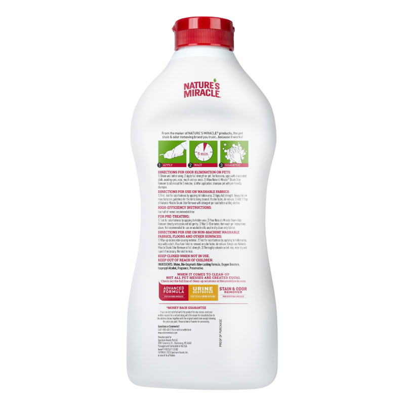 Nature's miracle skunk odor remover near me hotsell