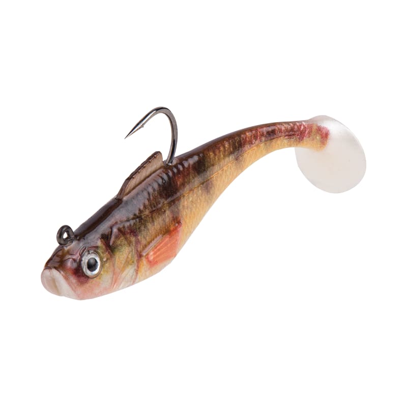 Berkley PowerBait Pre-Rigged Swim Shad - 2in - HD Yellow Perch