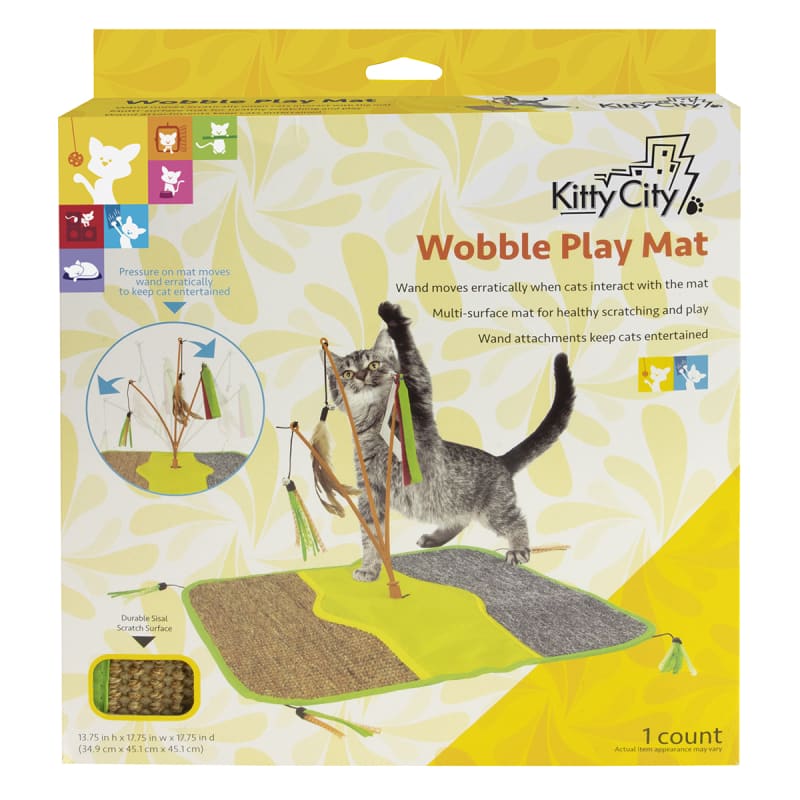 Kitty City Wobble Play Mat Cat Toy 