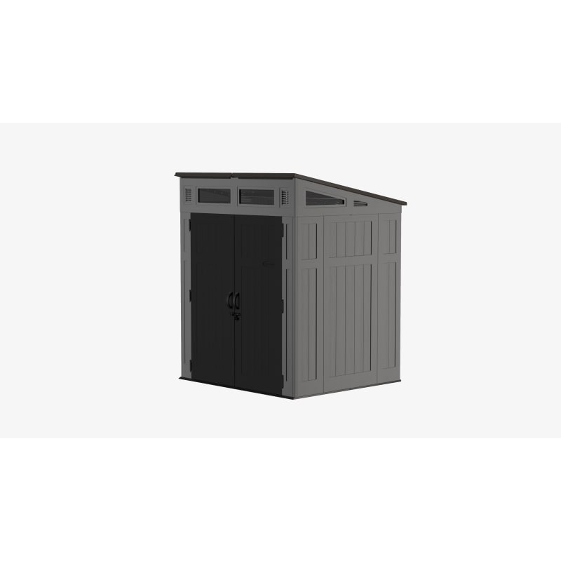 6 ft x 5 ft Peppercorn/Black Modernist Storage Shed by Suncast at