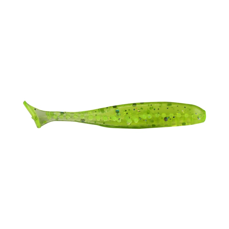 Kalin 2TL10-533 2 Triple Tickle Tail - 10pk - Chartreuse Hologram