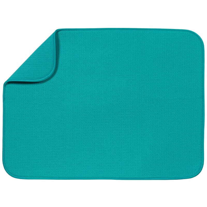 Teal XL Reversible Microfiber Dish Drying Mat by S&T Inc. at Fleet Farm