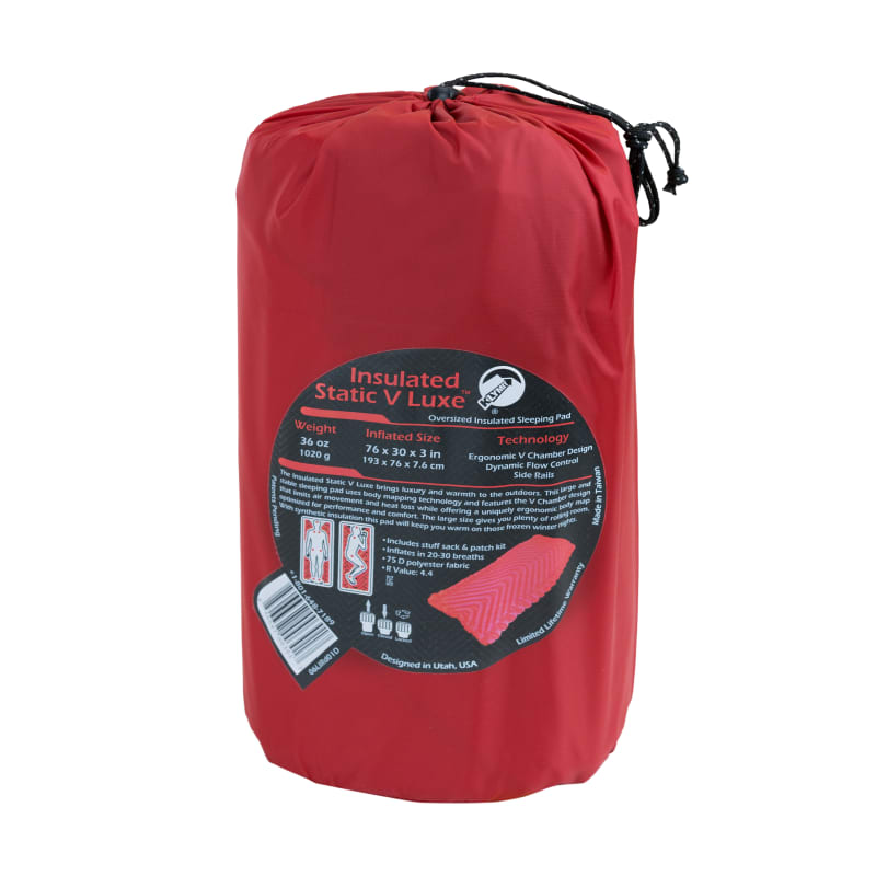 Klymit Red Insulated Static V Luxe Pad By Klymit At Fleet Farm