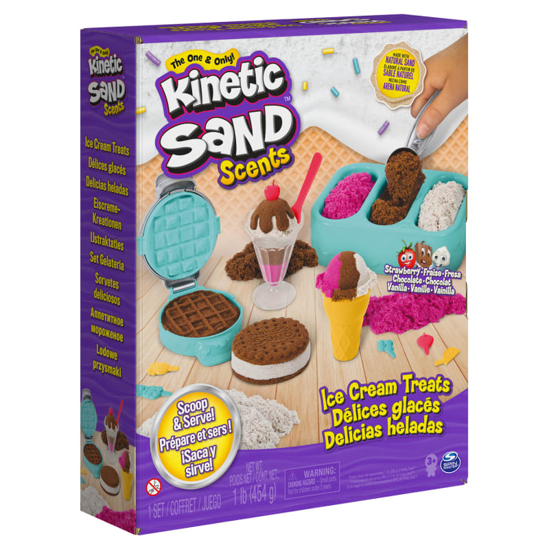 Kinetic Sand 6065382 Bubblegum Ice Cream Cone, Multicolored