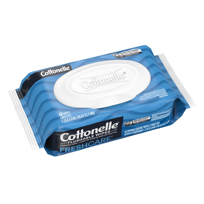 Flushable Wet Wipes Flip-Top Pack 42 ct by Cottonelle at Fleet Farm
