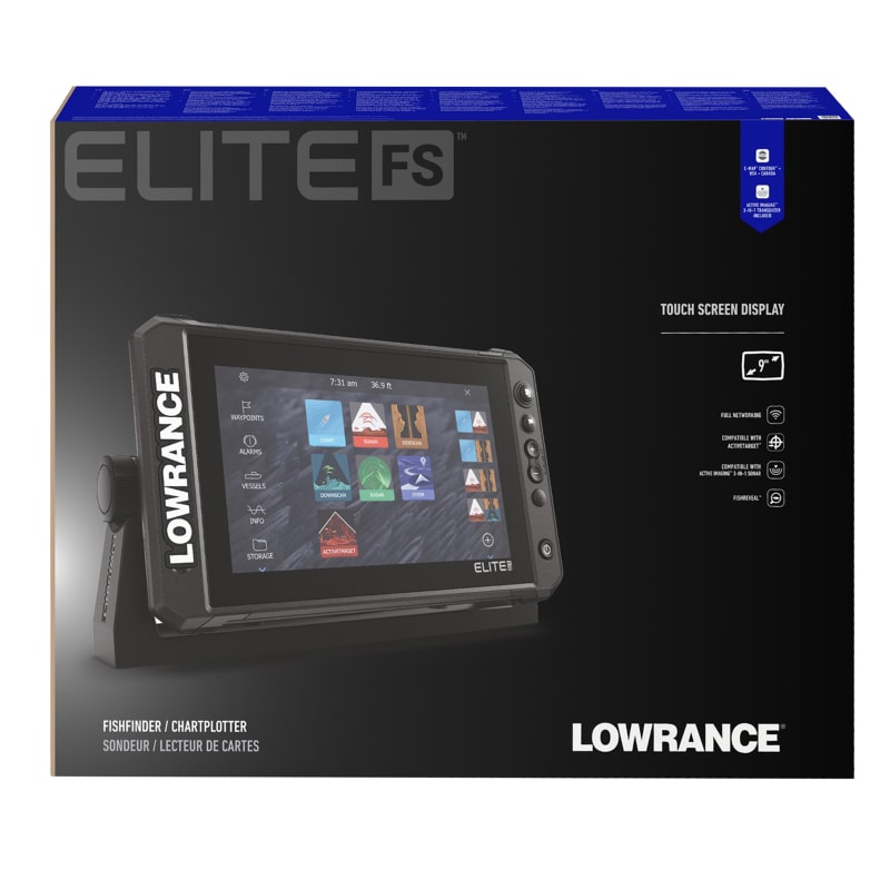 LOWRANCE Elite FS 7 All-Season Pack Portable Fishfinder with