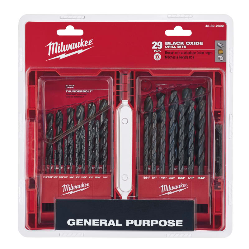 THUNDERBOLT Black Oxide Drill Bit Set 29 Pc by Milwaukee at Fleet Farm