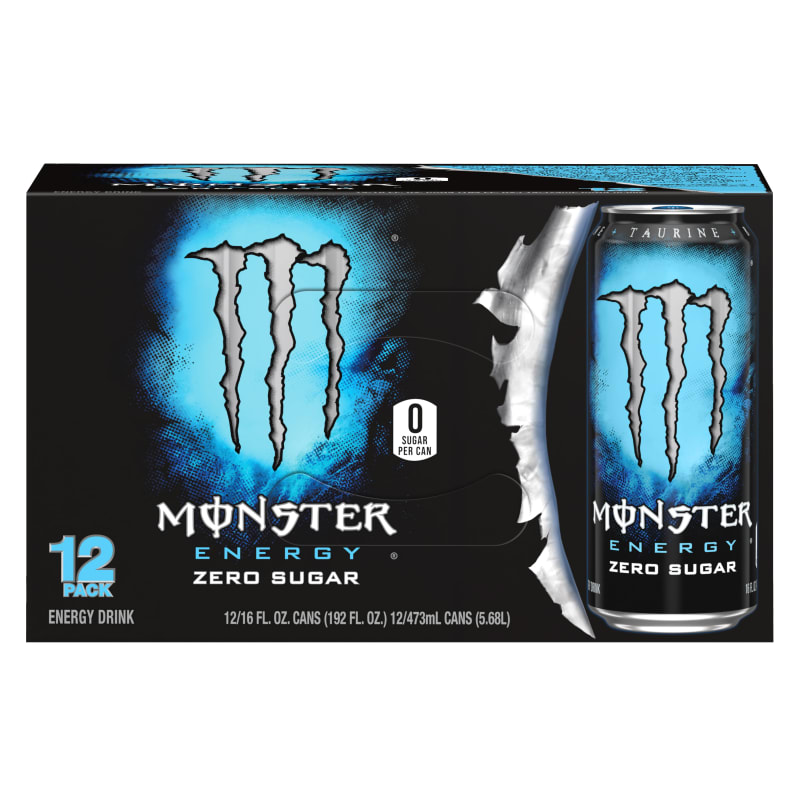 Monster Energy Zero Sugar Energy Drink, 16 fl oz