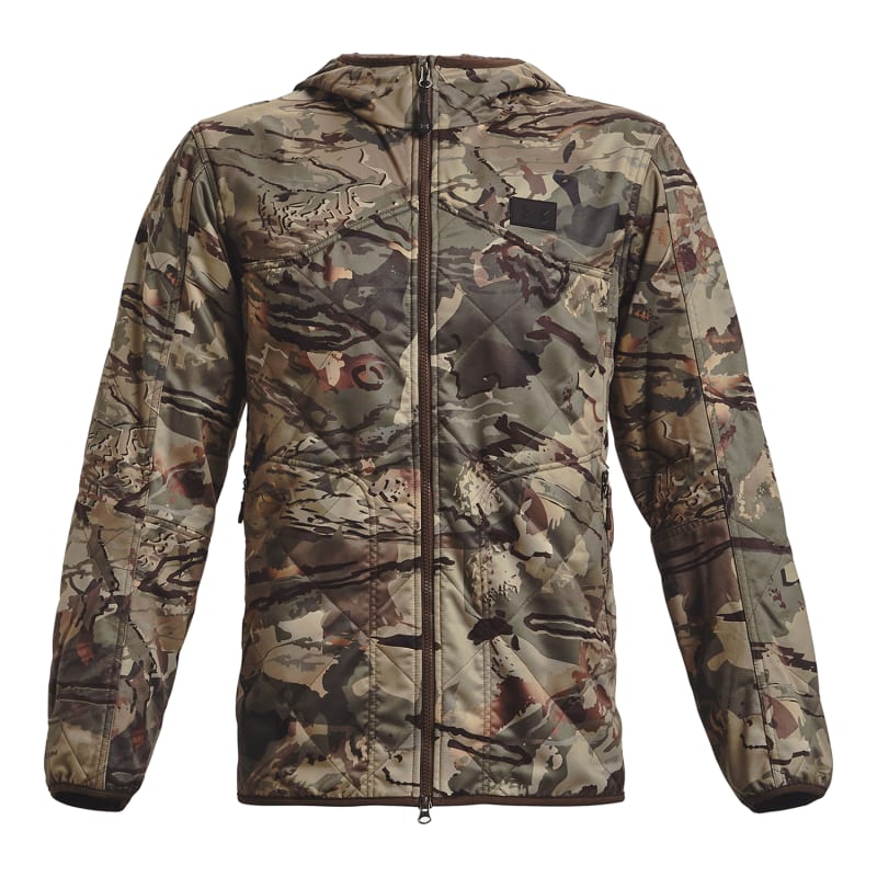 Men's UA Brow Tine UA Forest 2.0 Camo ColdGear Infrared Full Zip Polyester  Jacket by Under Armour at Fleet Farm