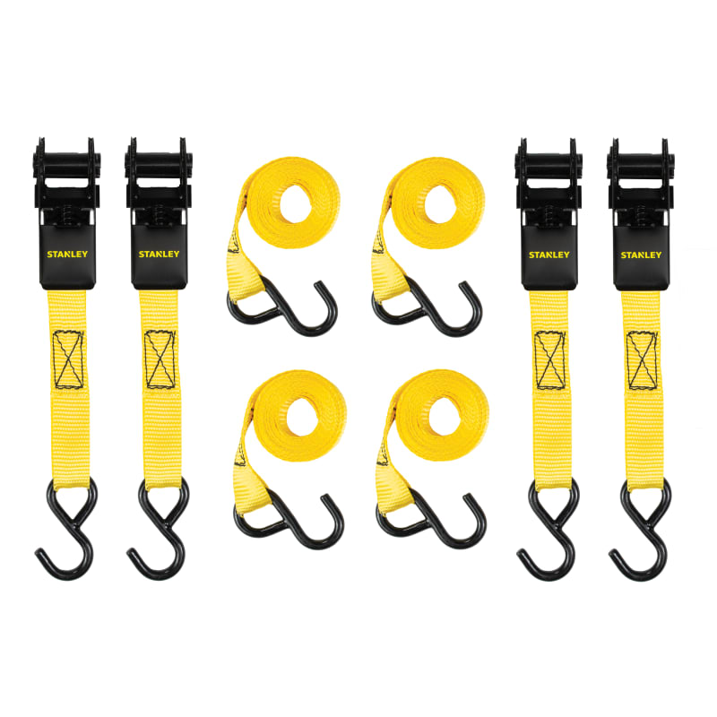 Stanley 8 Pack Ratchet Strap Kit