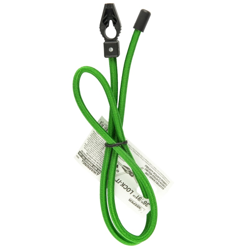 Keeper 36 in. Lock it Adjustable Bungee Cord, Green - Pack of