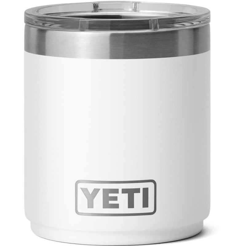 YETI Rambler 10 oz Tumbler, Stainless Steel, Vacuum Insulated with  MagSlider Lid, White