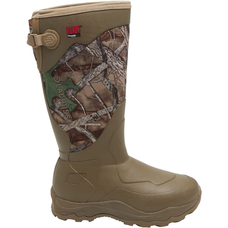 Lacrosse Men s 17 in Alpha Agility True Timber Rubber Boots in Camouflage Size 12 by Fleet Farm