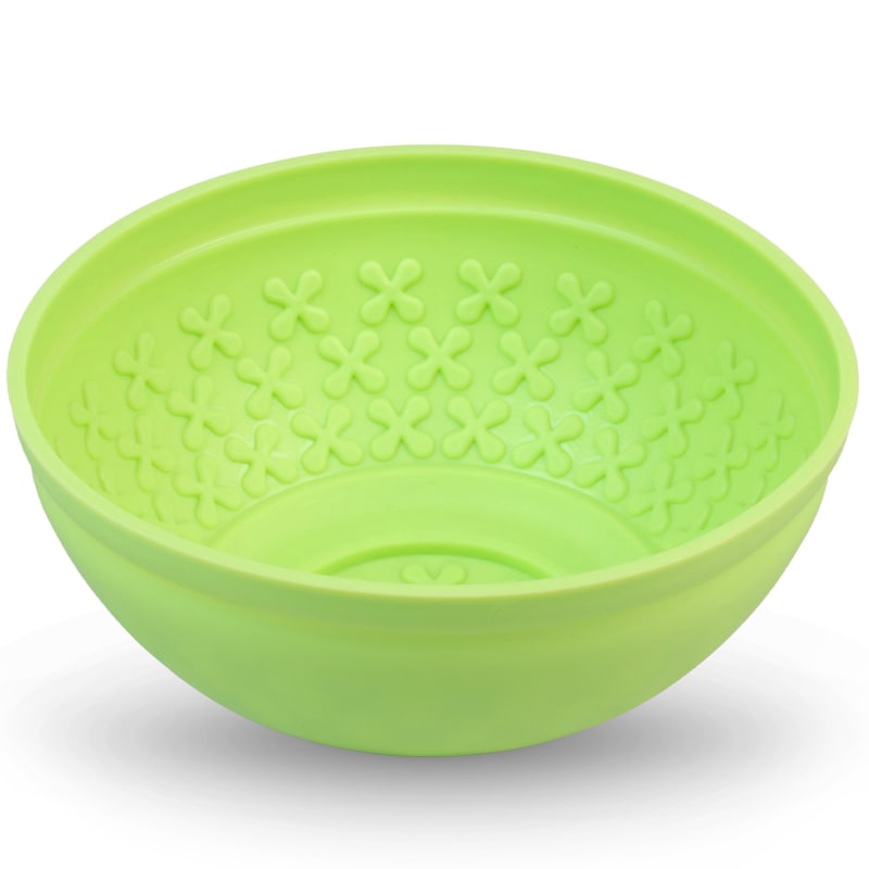 Pet Zone Pets Boredom Busterz Slow Feeder Licking Bowl, Green