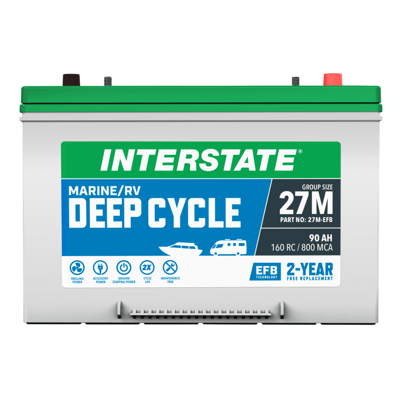 Interstate marine on sale deep cycle battery